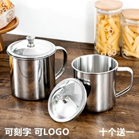 Детская вместительная и большая ручка из нержавеющей стали для детского сада со стаканом