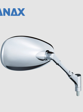 日本TANAX NAPOLEON摩托车后视镜反光镜大视野缓冲APO单个
