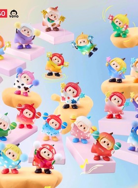 MINISO名创优品右右酱萌趣歪头系列iconbox手办潮玩盲盒公仔摆件