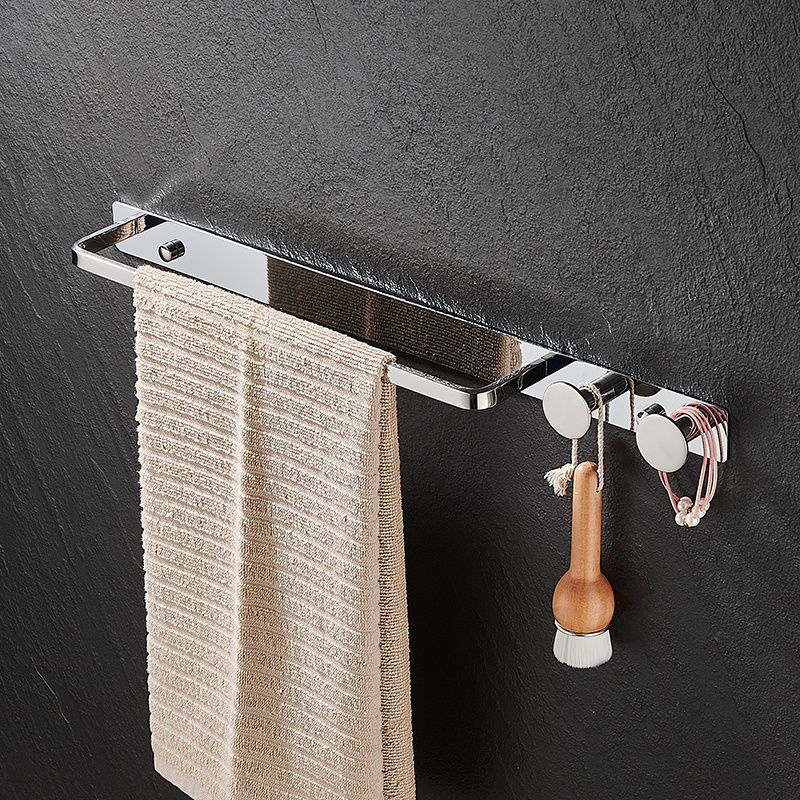 犇牌304不锈钢毛巾架免打孔挂杆