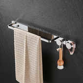 轻奢风毛巾架304不锈钢浴室凉毛巾杆高端卫生间浴巾架壁挂置物架