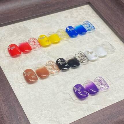 转转家纯色拍拍胶美甲免洗彩绘专用钢板胶蹭粉调色印花转印罐15ml