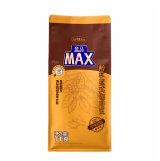 盒马代购 MAX醇享意式咖啡豆1kg中深烘焙100%阿拉比卡