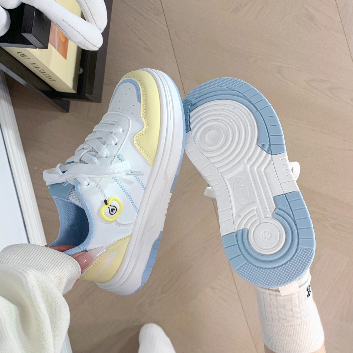 回力苹果板鞋女2025新款百搭小众设计感休闲鞋厚底显高学生小白鞋,女鞋,休闲板鞋,淘宝优惠券,粉丝福利购,淘宝优惠卷