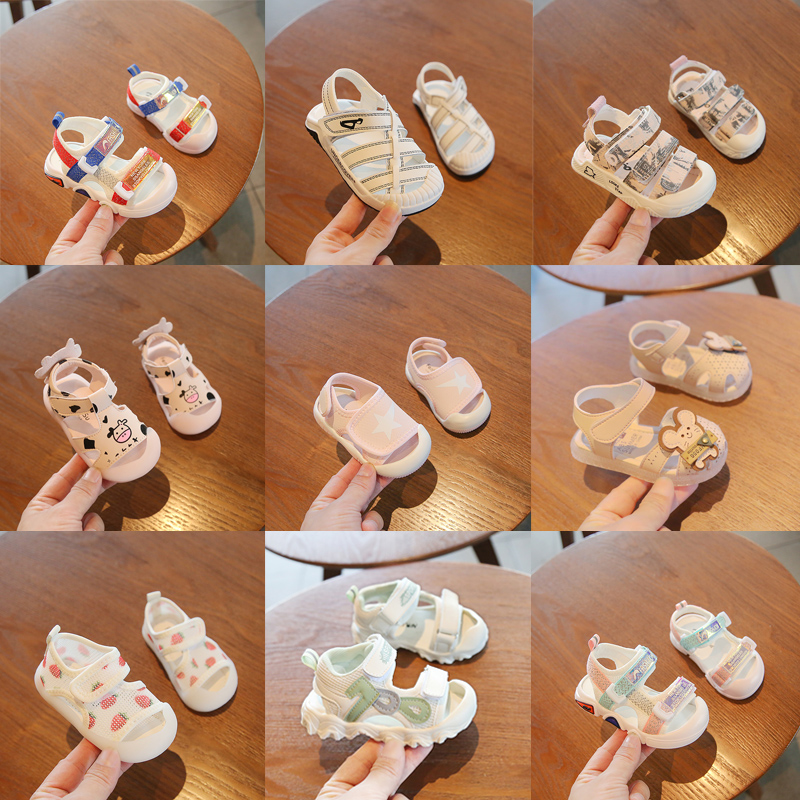 清仓夏季女宝宝凉鞋一岁婴儿鞋女童鞋子幼儿学步鞋软底小童公主鞋