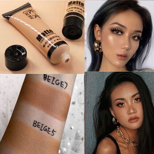 黄黑皮专用粉底液欧美妆小麦色古铜色美黑妆深色调色液bb霜自然