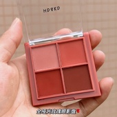 全哑光干枯玫瑰四色眼影盘正品 超火日常高颜值红棕灰粉色系初学者