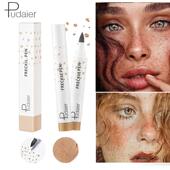 ins超火雀斑点妆笔cos舞台妆浅棕色辣妹妆自然仿雀斑妆点痣笔持久