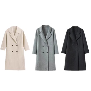 【所有女生的衣橱直播间】航邦祺韩系双面经典四粒扣中长款大衣