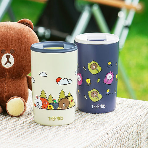 膳魔师卡通不锈钢咖啡杯