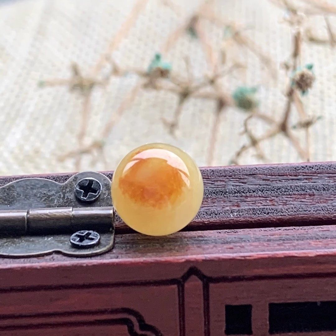 天然缅甸老坑翡翠冰种黄翡飘黄花圆珠子手串手链单颗散珠玉石配饰,珠宝/钻石/翡翠,手链/手串,淘宝优惠券,粉丝福利购,淘宝优惠卷