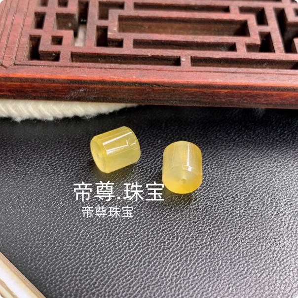 冰黄色路路通玉石吊坠玉坠子