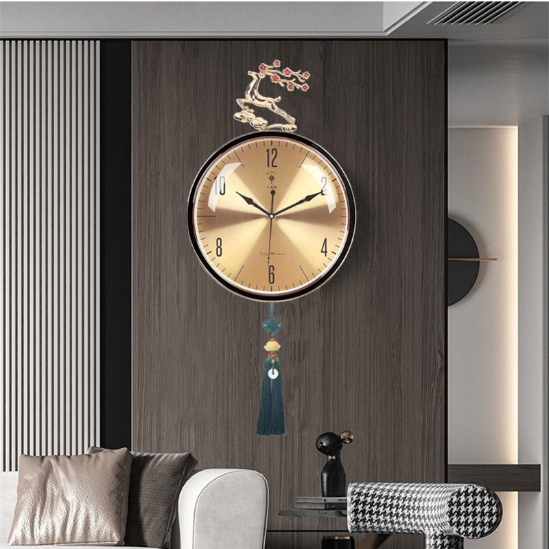 现代大气电波钟表客厅挂墙2023新款时钟简约家用时尚创意装饰挂钟