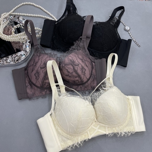 博尔爽3338女士AB中厚杯文胸聚拢托胸收副乳小胸显大内衣带美胸绳