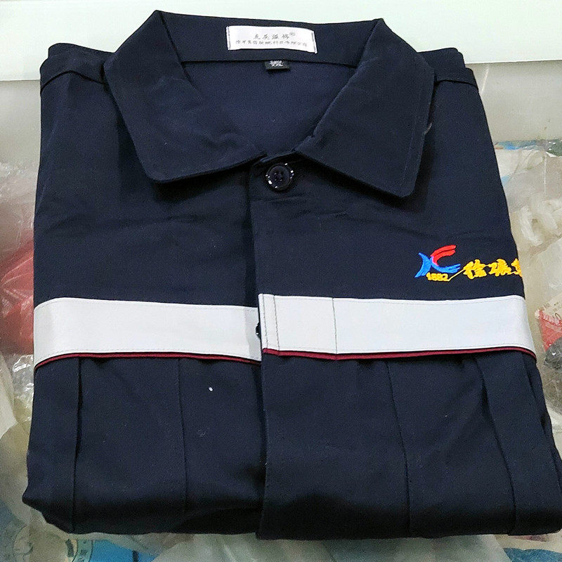 纯棉煤矿用反光工作服套装加大优