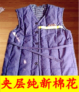 包邮劳动布加厚棉马甲坎肩纯棉花老式棉袄煤矿工人下井防寒棉衣服