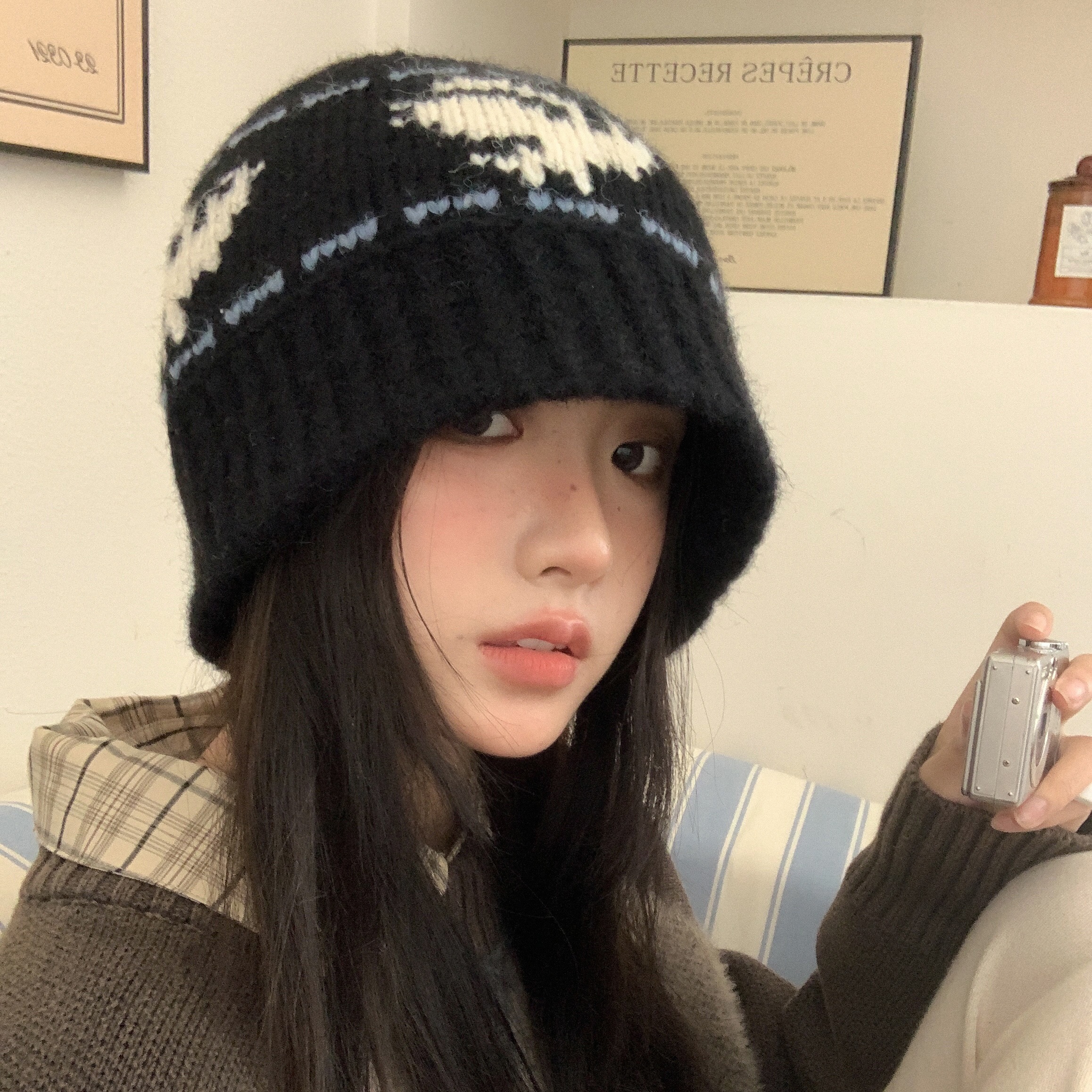 盆帽显脸小加厚防寒毛绒保暖秋冬