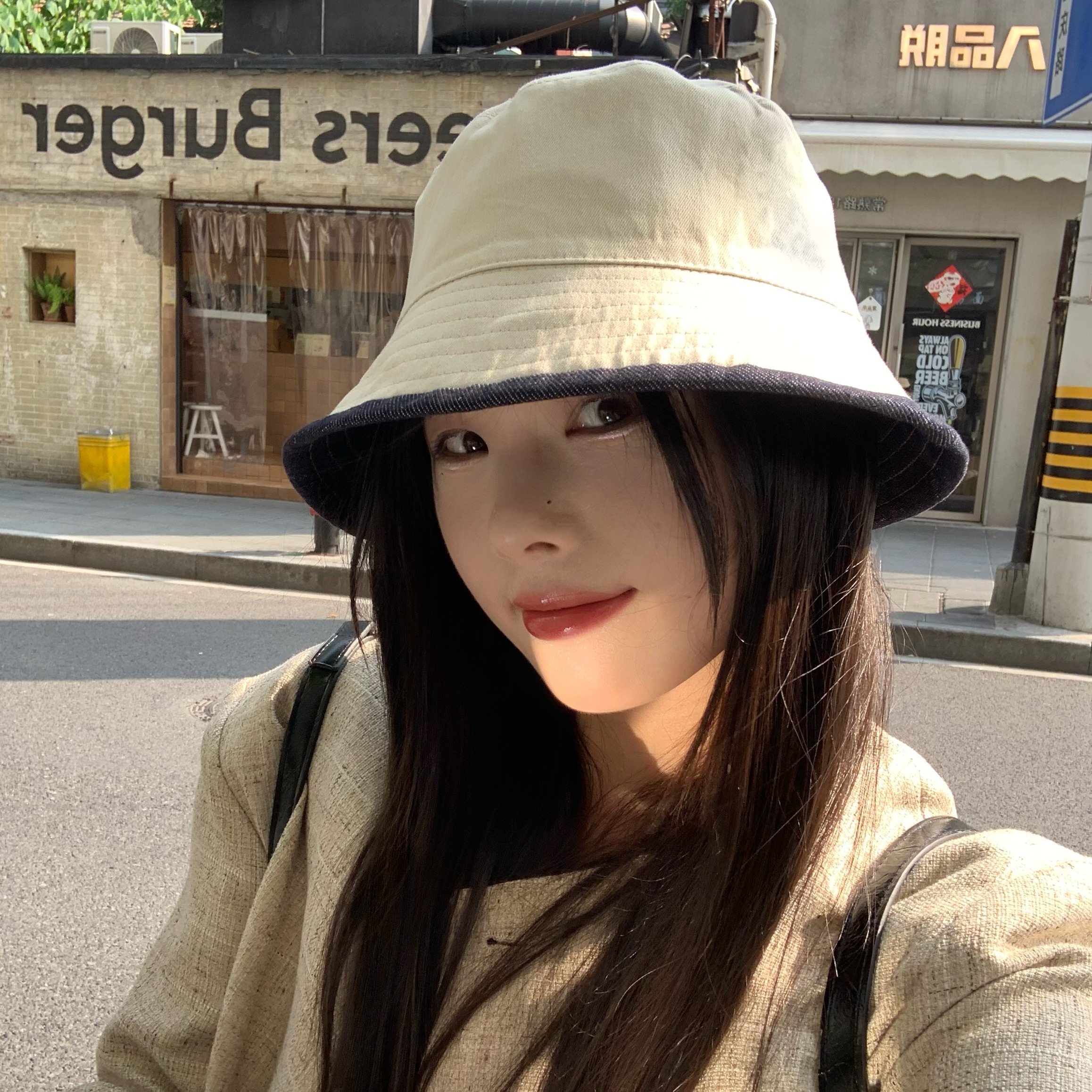 陈奶奶韩系防晒薄款渔夫帽