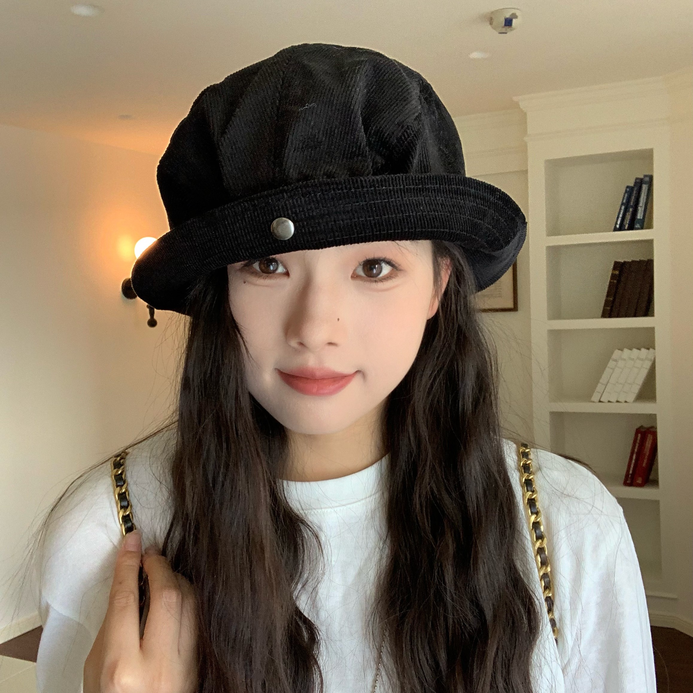 复古棕调！陈奶奶文艺慵懒渔夫帽