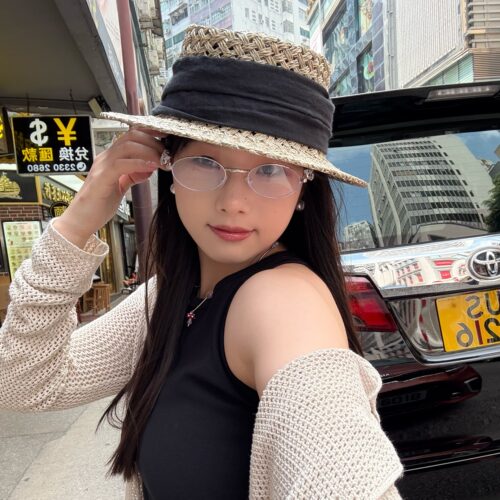 陈奶奶法式度假草帽女夏咸草编帽