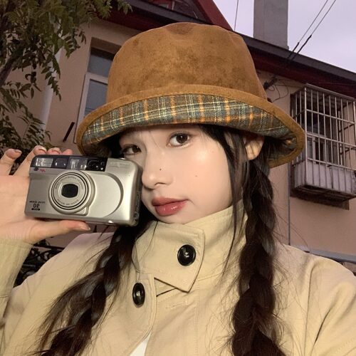 文艺少女~陈奶奶/正反两面渔夫帽