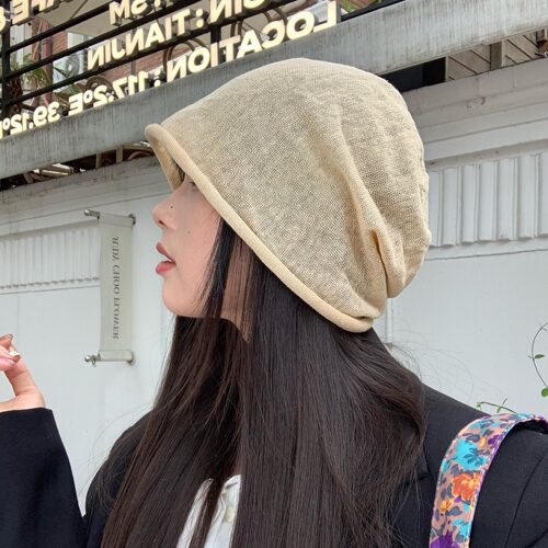 陈奶奶亚麻休闲慵懒风堆堆帽