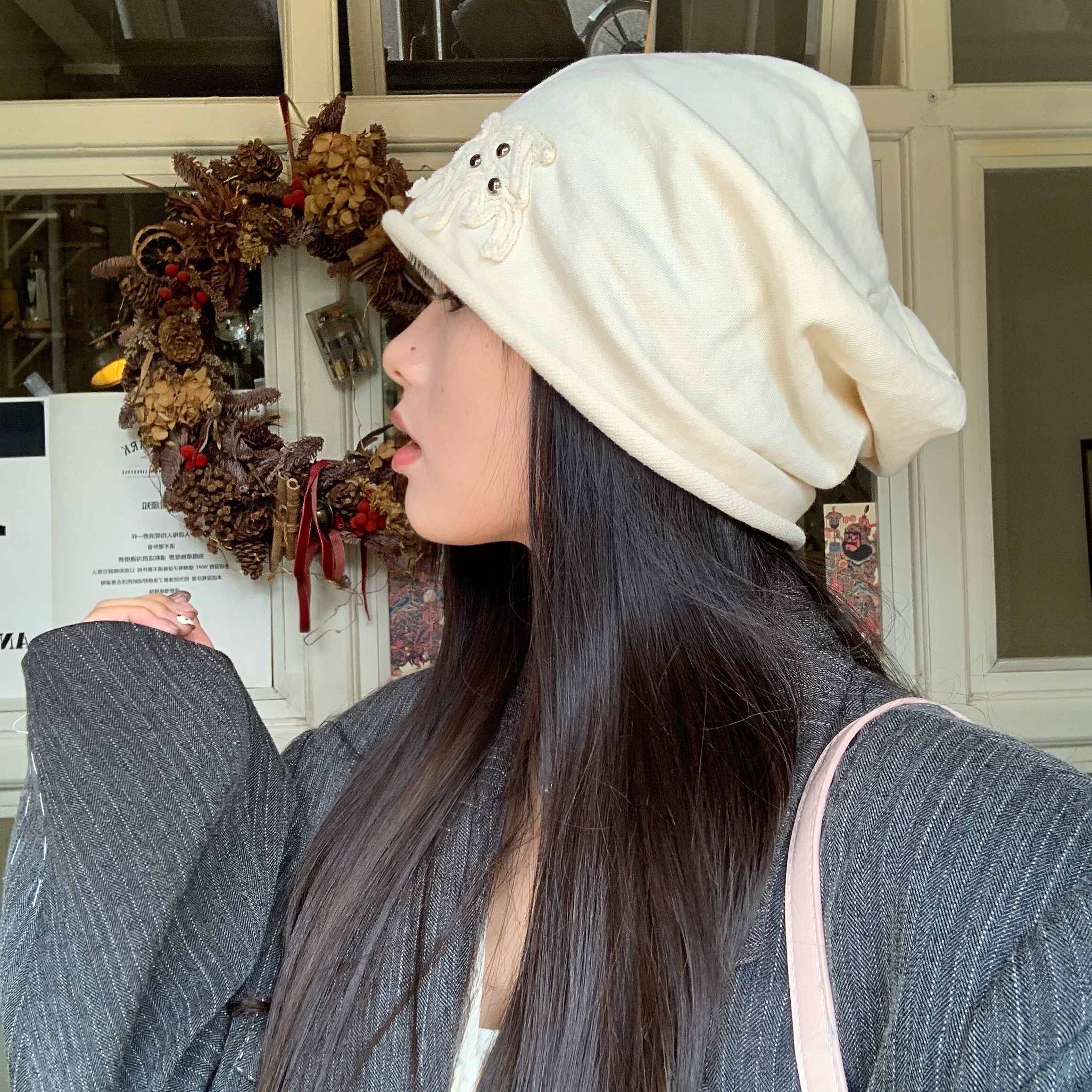 陈奶奶日系氛围感堆堆帽