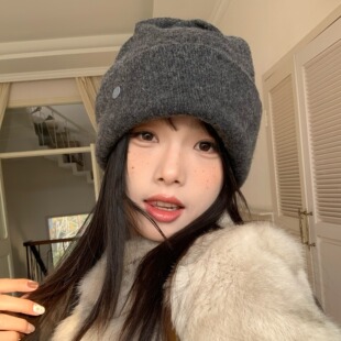 羊毛！陈奶奶日系针织帽子女秋冬高品质保暖加厚毛线包头冷帽