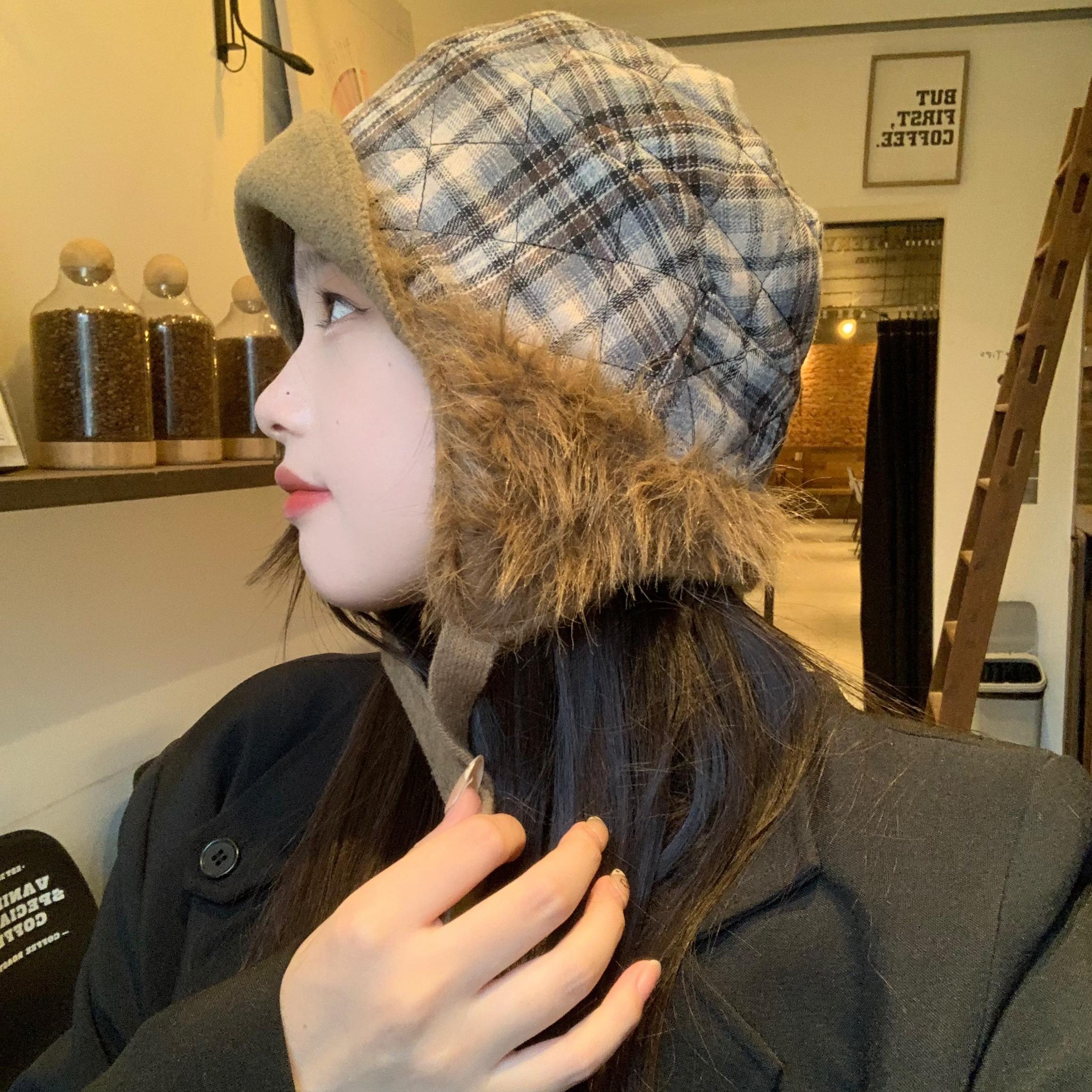 复古保暖可双面带防寒雷锋帽