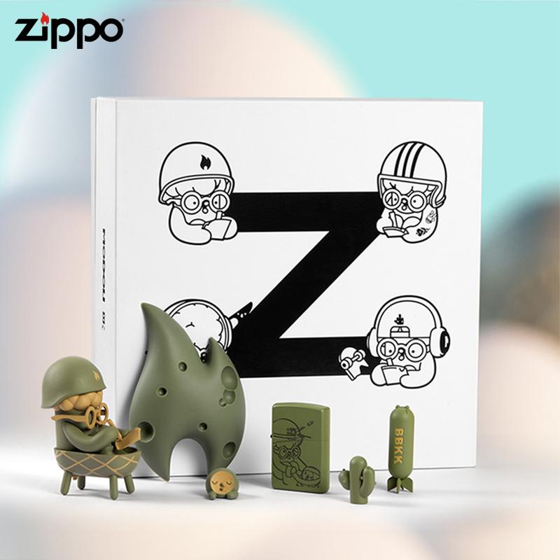 zippo战场大叔送礼防风打火机