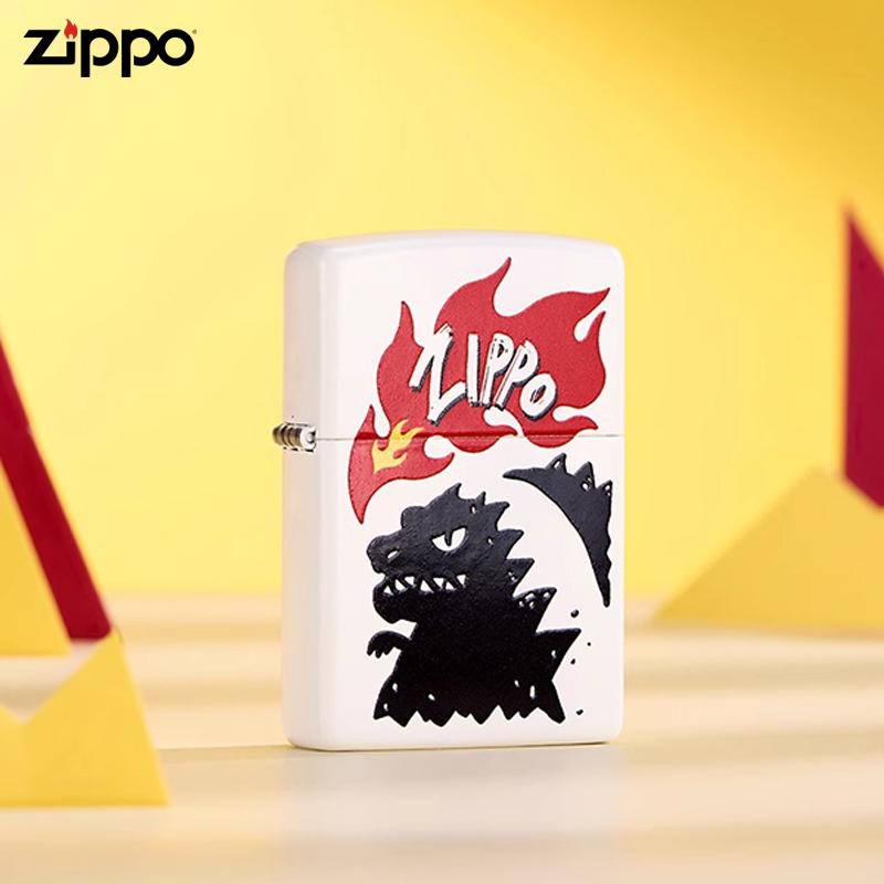 zippo喷火怪兽收藏送礼打火机