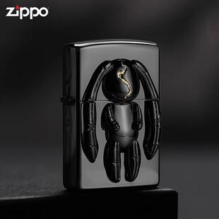 原装 zippo打火机闪耀黑兔之宝防风煤油打火机送男友生日礼物 正品