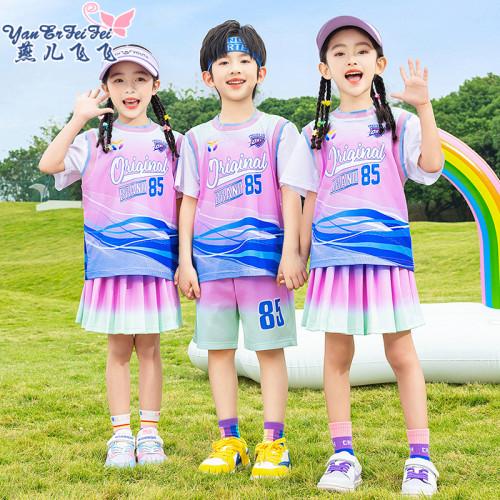 儿童篮球啦啦队运动会演出服