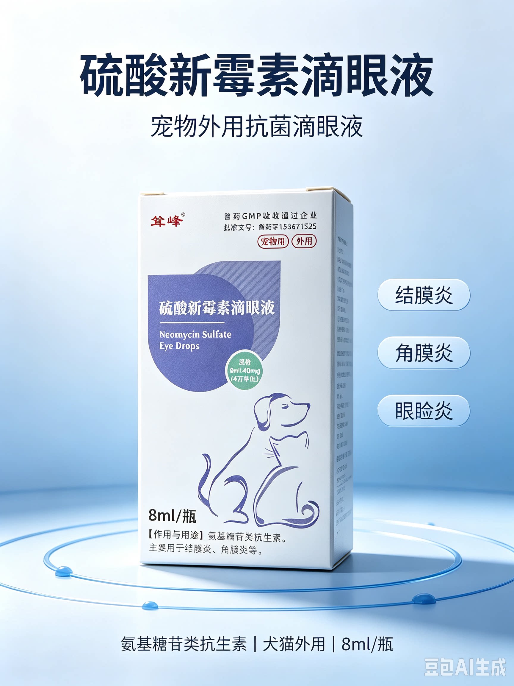 宠物滴眼液猫咪狗狗消炎眼药水
