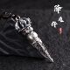大号降魔杵金刚杵吊坠项链男潮本命年吊坠男士 吊坠护符仿925纯银