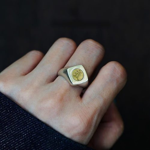 本命佛图章戒指原创仿s925纯银守护十二生肖指环男女士情侣潮手工