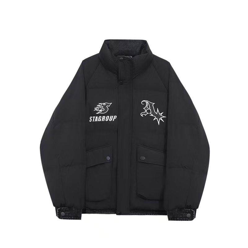 HX狐轩男装短款连帽羽绒服秋冬新品时尚潮流休闲保暖90白鸭绒外套