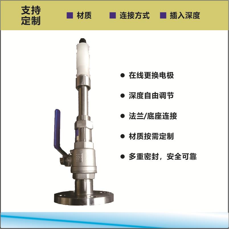 CPA472可伸缩PH/ORP电极支架侧壁安装在线工业
