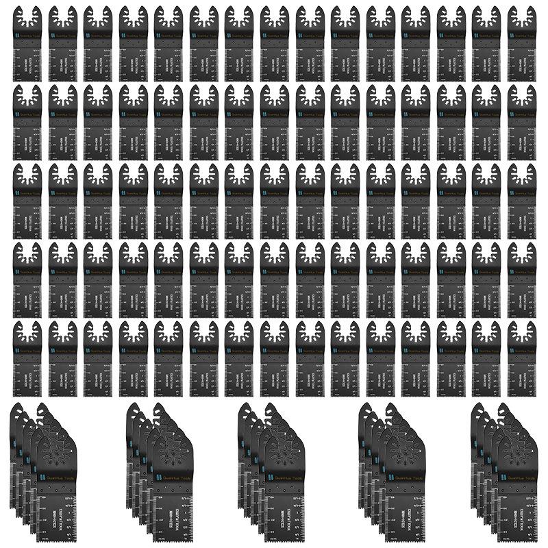 100pc混合万用宝锯片套装万用宝摆动锯片工具附件