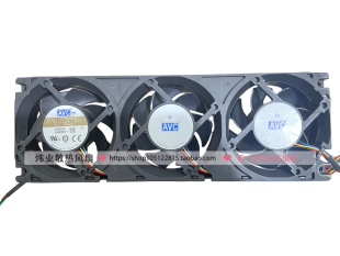 AVC 8CM超大风量4.50A暴力3连体排散热风扇DPPB0825B2G 12V 8025