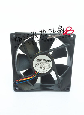 原装台达 9025 AFC0912C 9厘米 12V 0.25A 双滚珠轴承 四线风扇