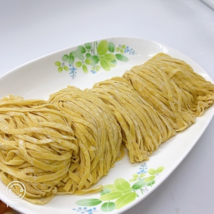 正宗鲜竹升宽面云吞宽面粗面条碱水面蛋生面5斤装酒店茶餐厅专用