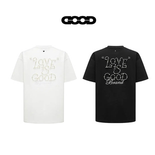 高级感短袖 GOODBRAND GOOD纯色珍珠logo轻奢时尚 2025SS T恤 新款