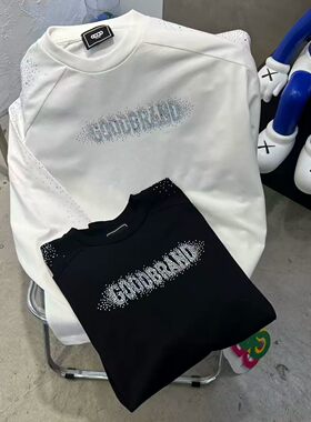 GOODBRAND重磅纯棉长袖T恤烫钻