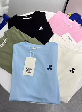 韩国RestAndRecreation长袖T恤字母印花RR长t潮牌修身打底衫上衣