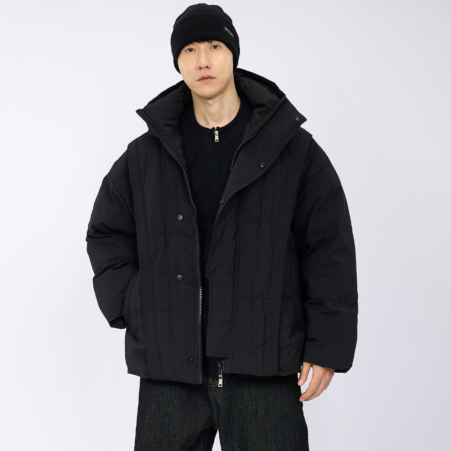 HAMB原创90白鸭绒高级连帽羽绒服