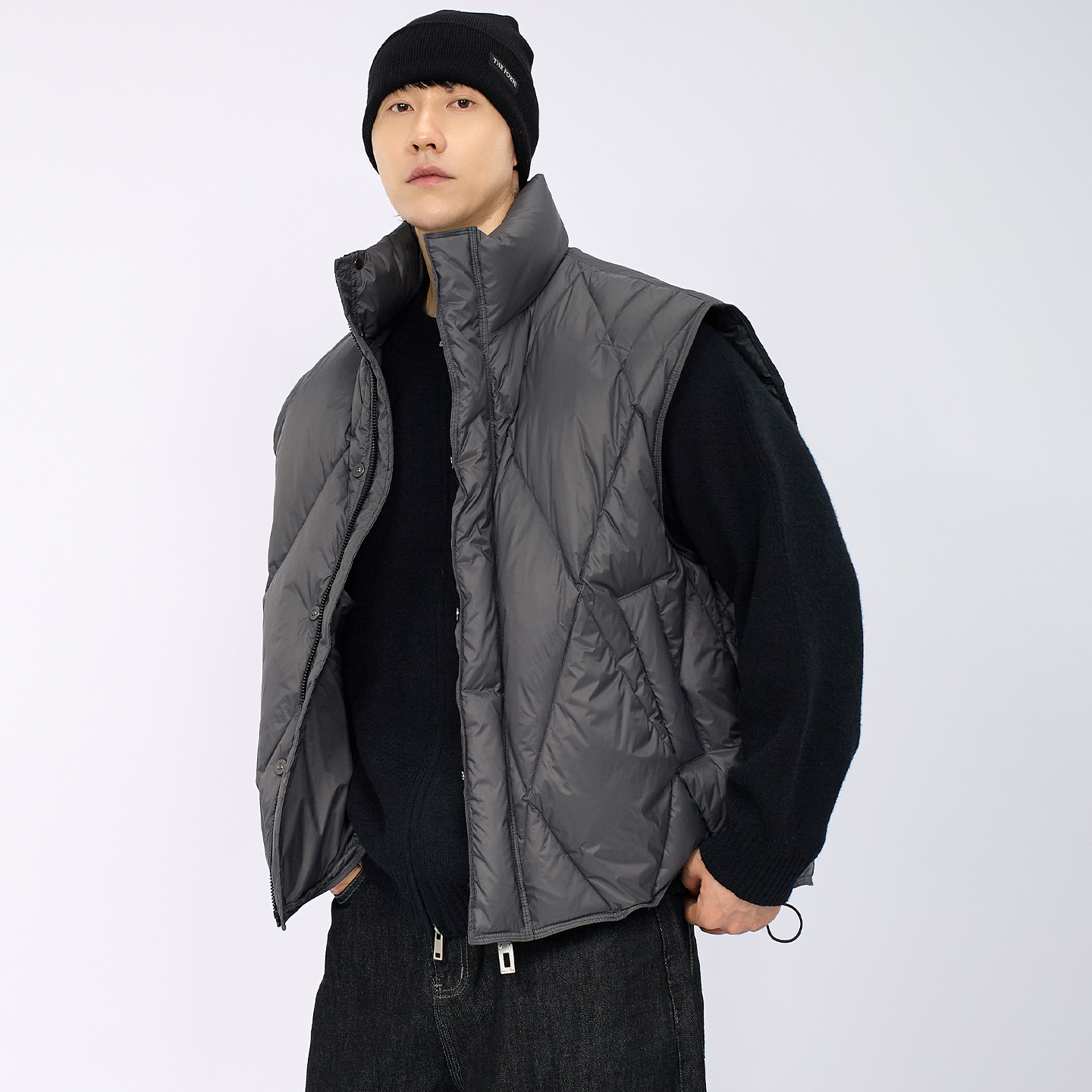 HAMB原创90白鸭绒高级感羽绒马甲