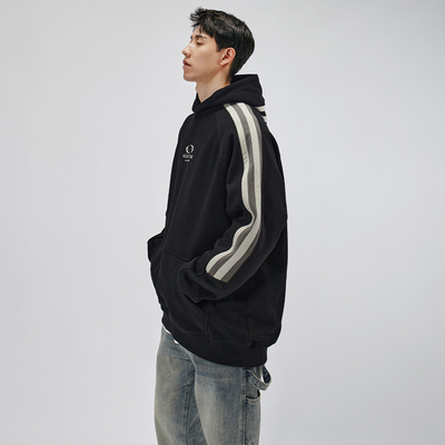 HAMB原创美式宽松加绒连帽卫衣