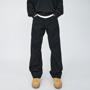 HAMB原创自制 2026春季新款弯刀裤美式复古微喇休闲裤男cleanfit