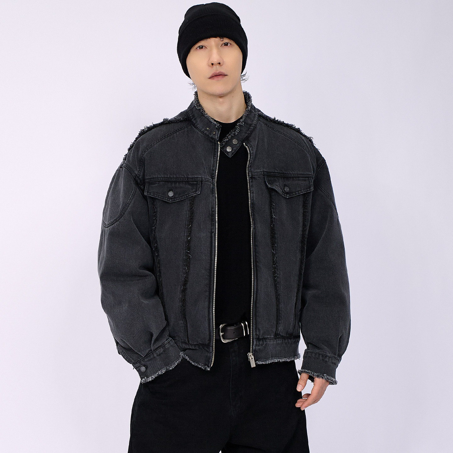 HAMB原创 2025冬季新品高级牛仔夹克外套90白鸭绒可脱卸羽绒内胆,男装,牛仔外套,淘宝优惠券,粉丝福利购,淘宝优惠卷